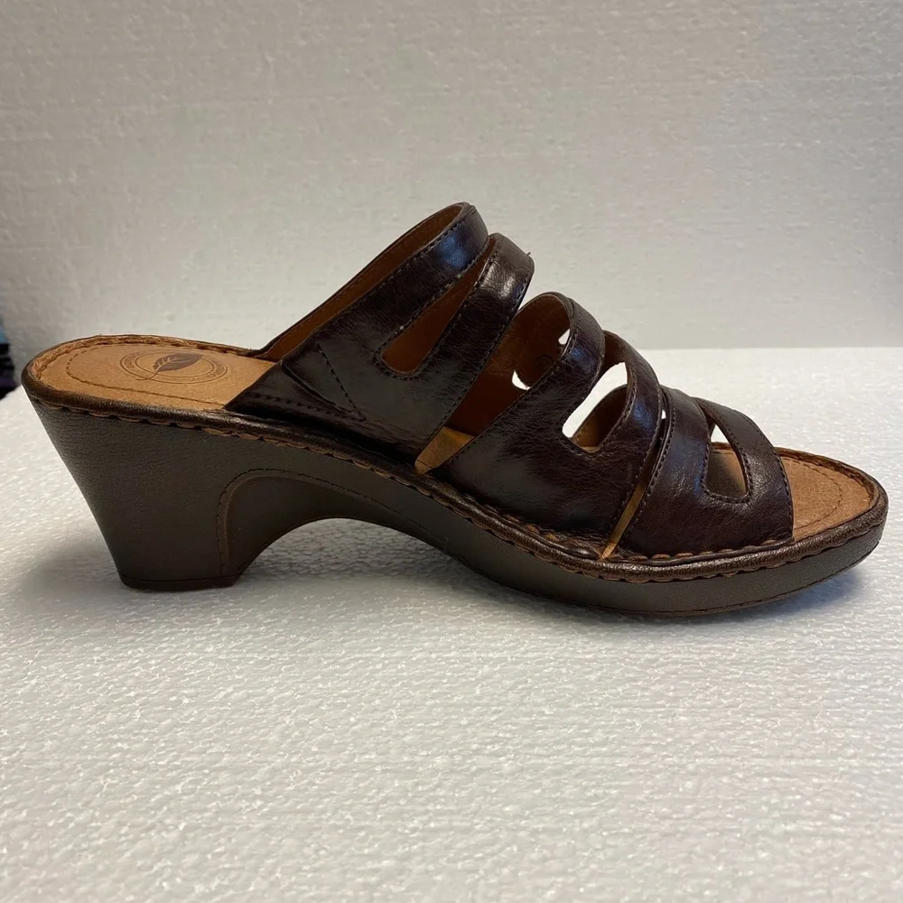 Nurture leather wedge sandals - Picture 5 of 11